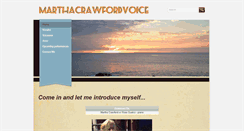 Desktop Screenshot of marthacrawfordvoice.com