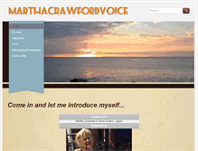 Tablet Screenshot of marthacrawfordvoice.com